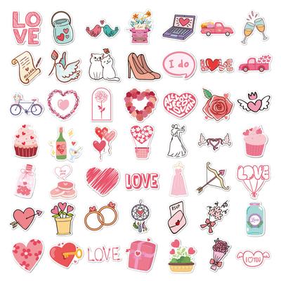 100 SZTUK Kolorowe Naklejki z Serduszkami Miłości Do Dekoracji Planera Etui na Telefon Scrapbook Dzienniki Dekoracja Walizki Naklejki na Kask