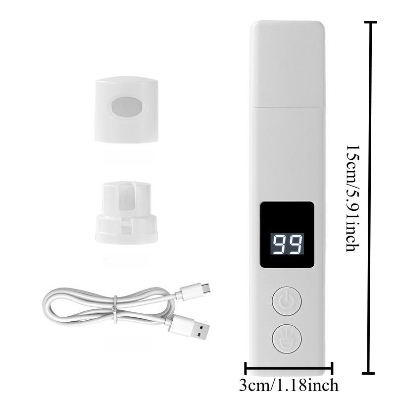 

1PC Rechargeable Pet Nail Grinder with LED Light Dust Cover Multi Speed Strong Power for Cats Dogs Grooming белый