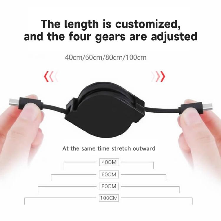 Type C Charging Cable up to 100cm, Supports QC/PD Fast Charging, 60W Power Out