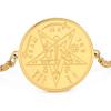  Wicca Tetragrammaton Pentacle Bracelet Stainless Steel Magical Solomon Seal Pentagram Protection Sacred Amulet Jewelry