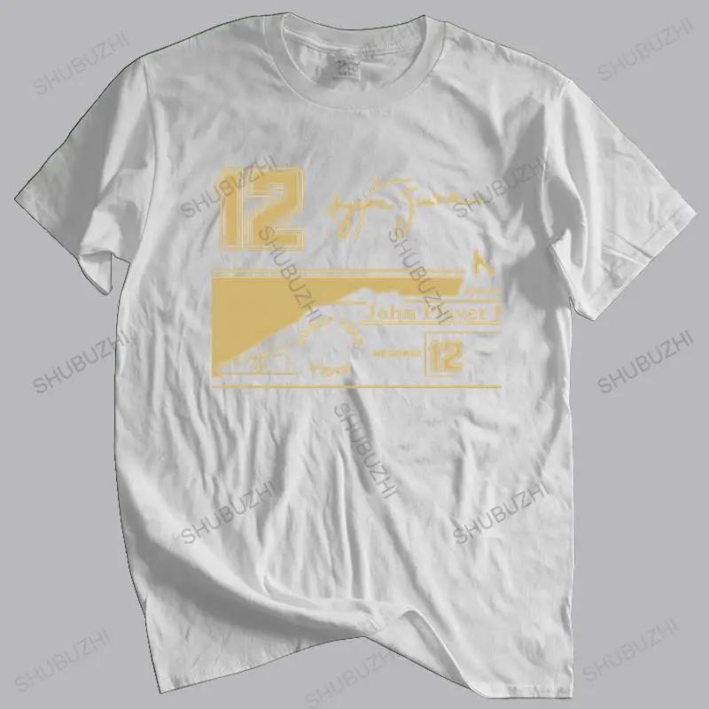 Cotton Tshirt Men Summer Tees Men T Shirt Novelty O-Neck Tops Ayrton Senna Jps Tribute T-Shirt 12 Signature Funny Mens Tshirt