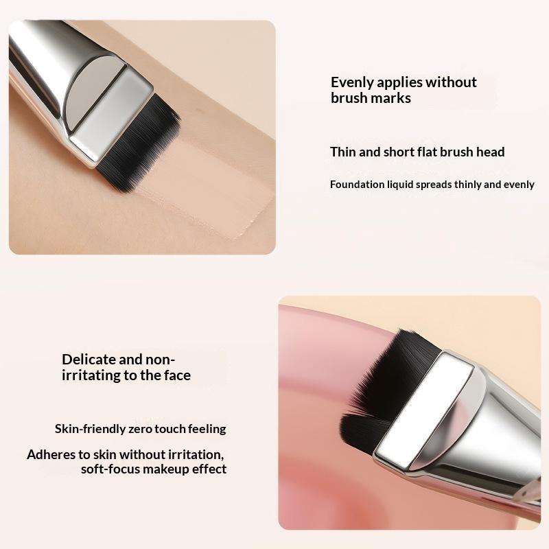 2/4Pcs Professional Makeup Tool Kit With Soft Foundation Brushes Stainless Steel Mixing Palette And Velvet Puff For Home Use
