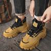 2025 Men's Platform Boots Outdoor Lightweight Mountaineering Work Boots New Non-slip Wear-resistant Casual Sneakers Desert Boots