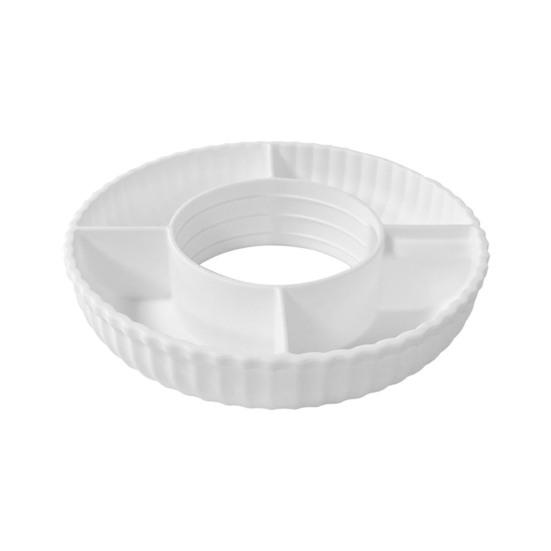 Snack Bowl Silicone Snack Platter for 40 Oz Cups Reusable Snack Tray 4-Compartment Snack Container for Cup Accessories Easy To Clean Serving