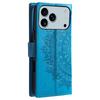 For iPhone 17 Pro Max Stand Case Imprinted Totem PU Leather Wallet Phone Cover with Wrist Strap