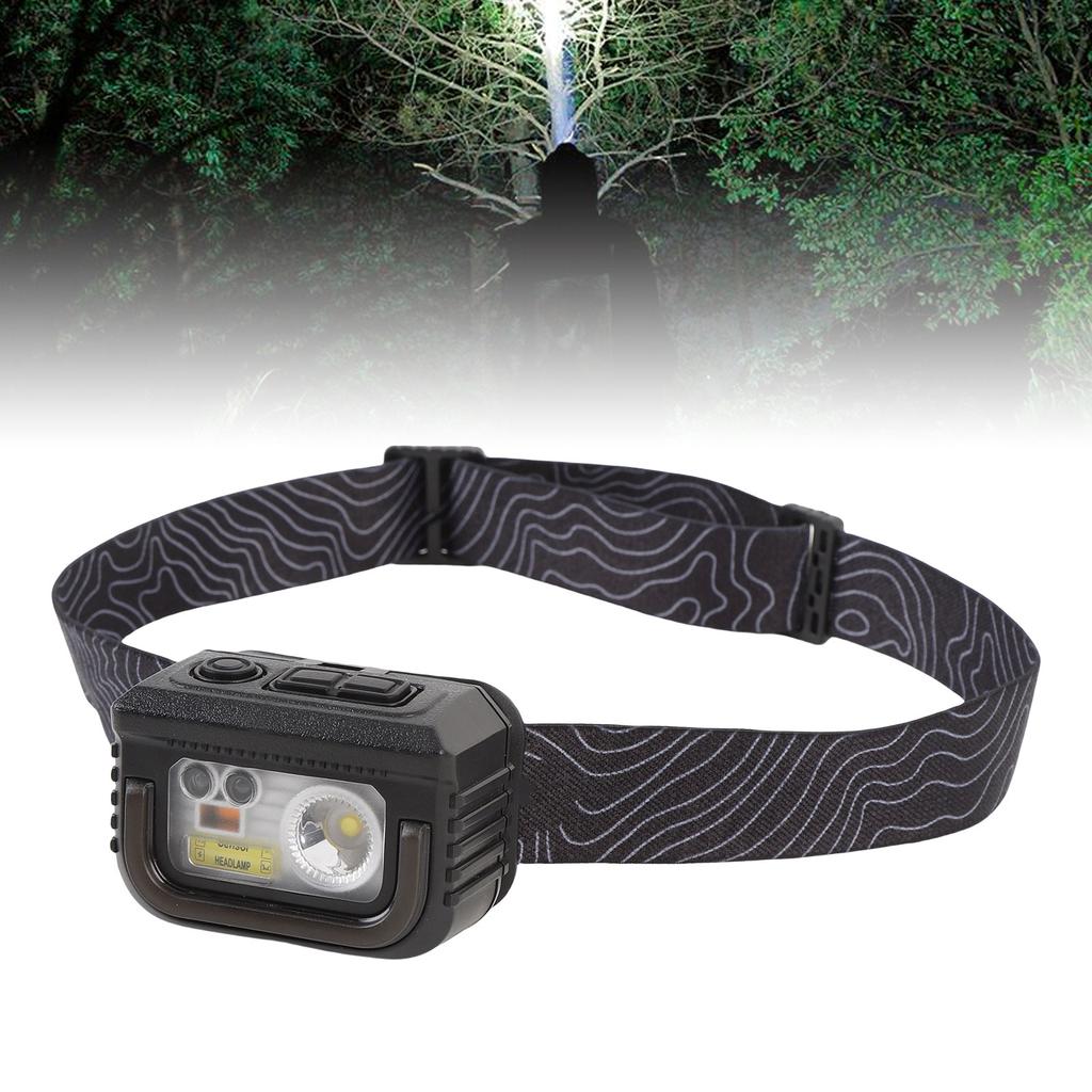 Headlamp Flashlight,Motion Sensor Head Lamp 6 Modes for Outdoor Camping Running Hiking Fishing