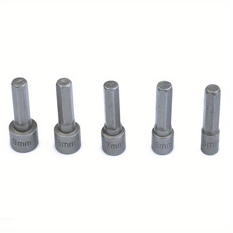 9pcs 5-13mm Bit Screwdriver Inside Locket Head Socket Head No Magnetic Wind Electric Screwdriver Head