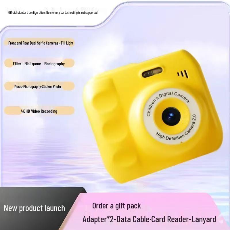 Children's 1080P Digital Camera with Photo Transfer, Selfie Burst Mode, and Built-In Games