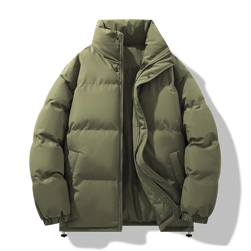 New Winter Stand-up Neck Cotton Clothes Men's Thickened Warm Couple Casual Bread Clothes Loose Trendy Brand Versatile Cotton-padded Jacket