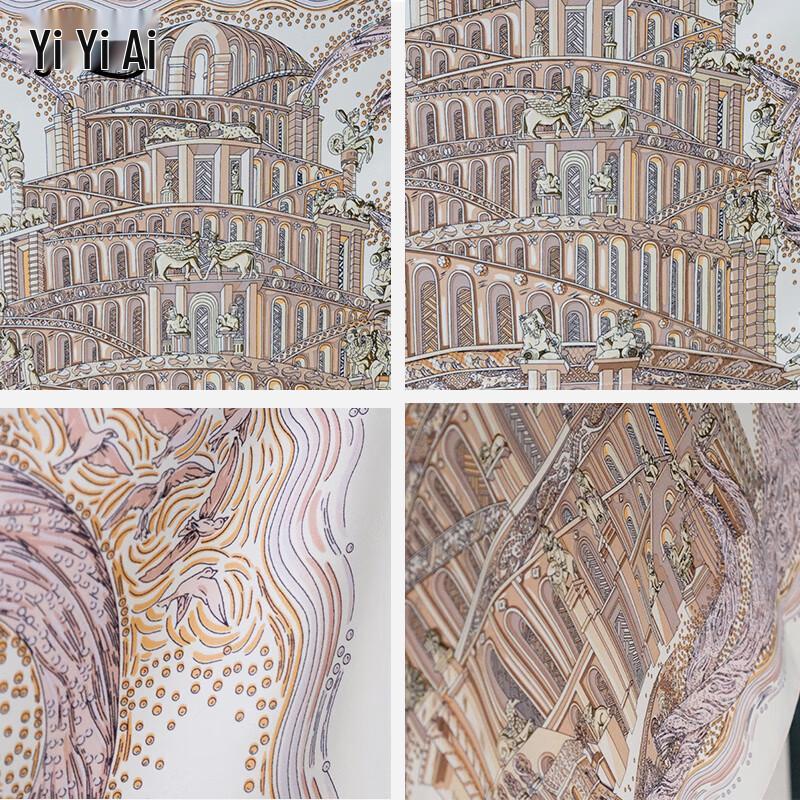 100% Mulberry Silk Large Square Scarf