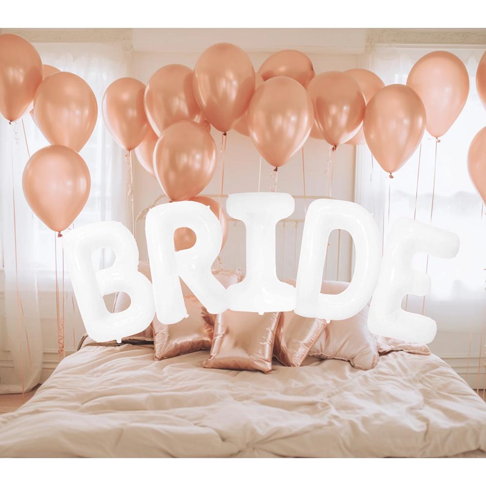 Jumbo BRIDE Balloon Letters Bachelorette Party Wedding Tabletop Table Scatter Centerpiece Decoration Bridal Shower Engagement
