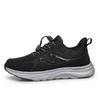 New leather non-slip and wear-resistant breathable leather black sports shoes shock-absorbing dad walking shoes