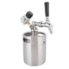 2L Stainless Steel Homebrew Mini Keg Kit Beer Tap+Spear+Keg+Pressure Gauge