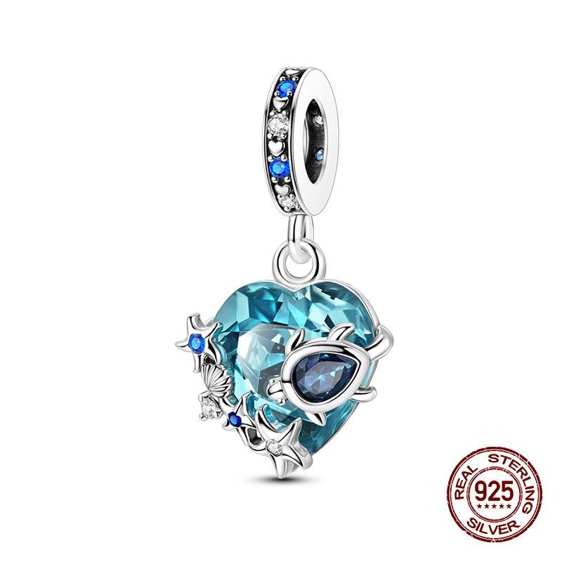 Summer Brand New Copper Metal Zircon Crab Octopus Jellyfish Turtle Shell Charm Bead Components Bead Components Compatible With Authentic Original