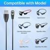 2 Pack Compatible with Shokz Charging Cable Magnetic Charger Cord Compatible for Aftershokz Aeropex AS800,Shokz OpenRun Pro,OpenRun,OpenRun Mini,USB
