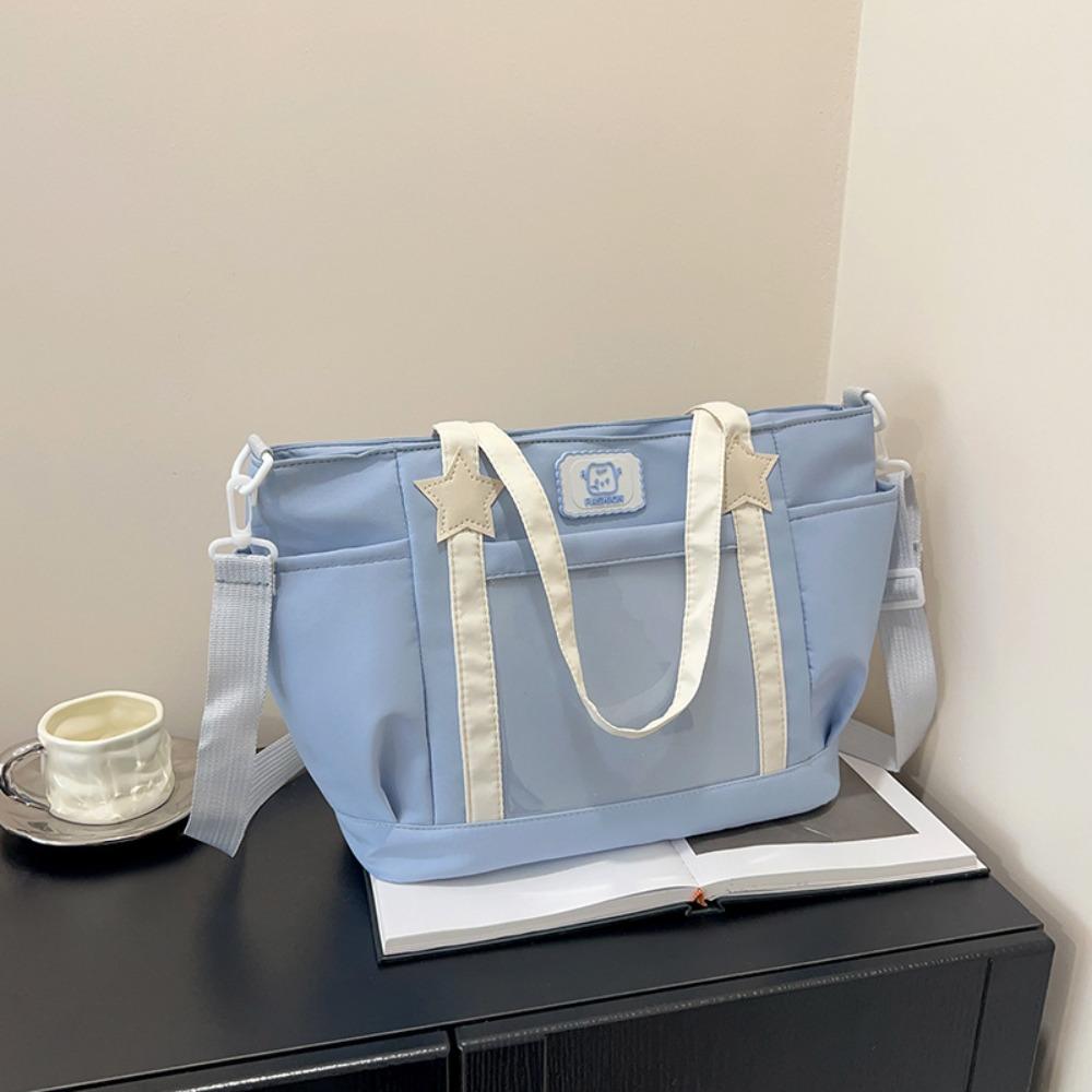 Waterproof Transparent Itabag Nylon School Tote Bag Fashion Messenger Bag  Shoulder Bags