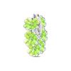 Luck Charm 925 Silver Four Leaf Clover Green Tree Frog Turtle Bead Pendant For Bracelet Women DIY Jewelry Gift