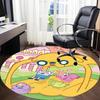 1PC Adventure Time Office Round Area Rug, Indoor Mat Suitable For Office, Under Office Chairs Bedroom Living Room Home Decor DT1212061
