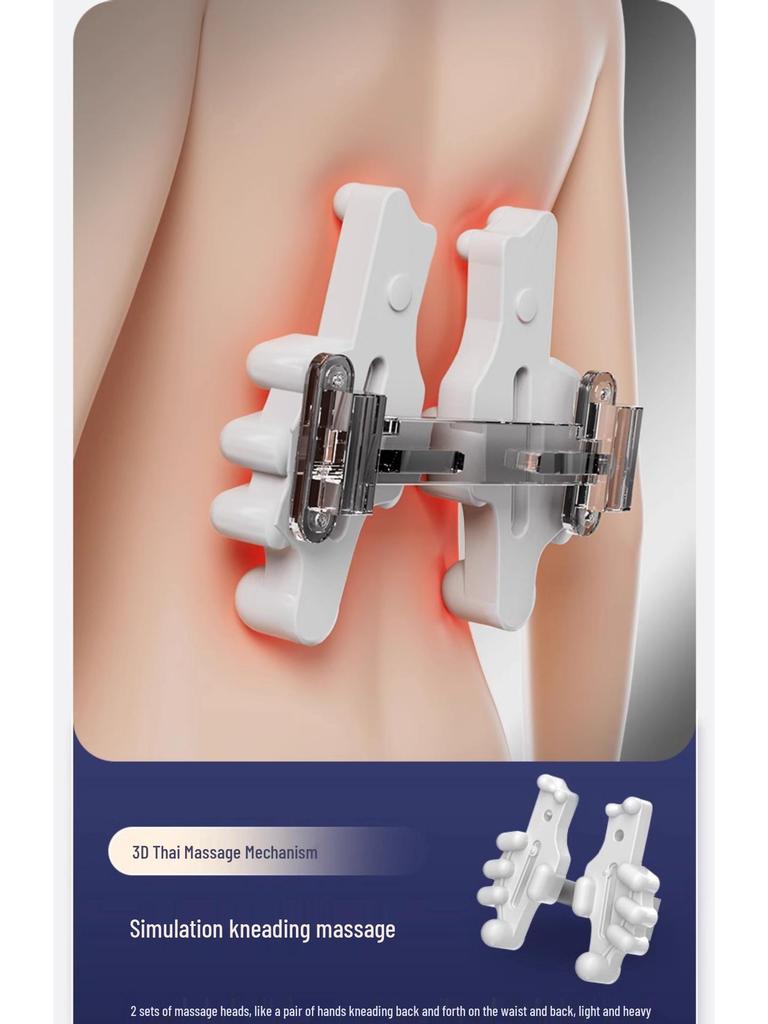Automatic Lumbar & Back Massager for Home: Shoulder, Neck, Cervical Spine Support, Multifunctional Massage Cushion