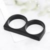 Men's Personality Ring, Disco Accessory Double Finger Alloy Ring Fashionable Stylish Hand Jewelry