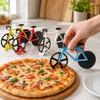 Fahrradförmiger Pizzaschneider Edelstahl-Schneidrad Lustiger Fahrrad-Pizza-Schneider Neuartige Küchenhelfer