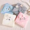 Cartoon Animal Baby Hooded Bath Towels Toddler Bathrobe Warm Sleeping Swaddle Wrap For Boys Girls Newborn Soft Towel Blanket