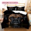 Black Boxer Pattern Bedding Home Decoration Birthday Gift (1 * Duvet Cover + 2 * Pillowcase, Without Core)
