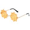 Fashion Colorful Snowflake Rimless Sunglasses for Girls Seaside Party Girls Taking Photo Christmas Camping Decors