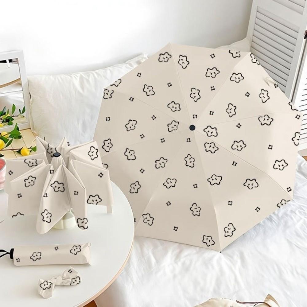 Fully Automatic UV Protection Umbrella Cartoon Pattern Sun Protection Umbrella  Travel