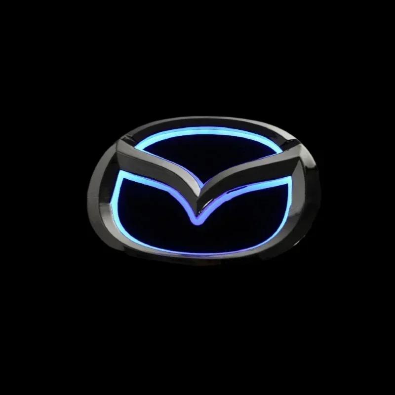 2025 Hot LED Badge Car Rear Front Light Emblem Logo Decoration for Mazda 2 3 6 CX7 8 CX5 MX5 323 Accessories Auto Styling Trunk