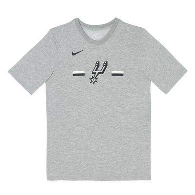 NBA Collaboration Dri-Fit T-Shirt San Antonio Spurs Logo Sports Quick-Dry Basketball Short Sleeve Kids Tops 3Z2B7BAWH-SPU
