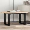 VidaXL Coffee Table O-Frame, Side Table, Sofa End Table, Living Room Furniture, 80x50x40.5cm Pine Wood 3282728