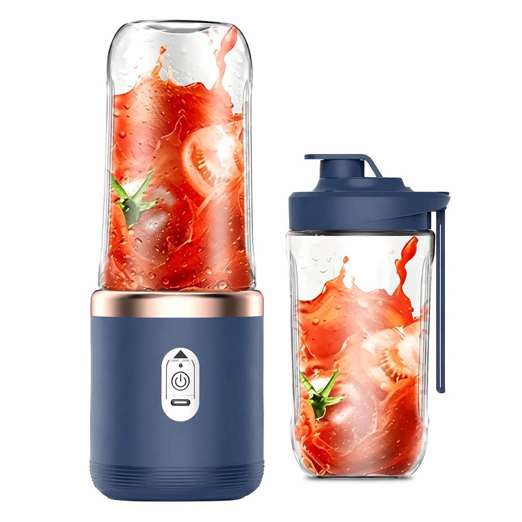 400ml Portable Electric Juicer 6 Blades Fruit Juice Cup USB Rechargeable Automatic Small Juicer Smoothie Blender Machine Food Processor