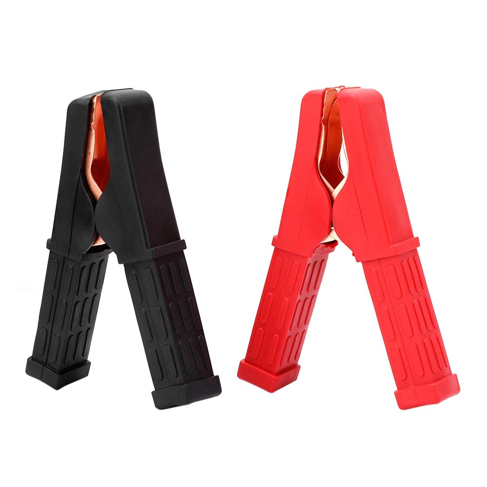 [Large Clamp for Emergency Jump Starter] Pure Copper Red and