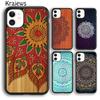 Krajews Indian Style Coloful Mandala Phone Case Cover For iPhone 17 Air 16 15 14 Plus 11 12 13 Pro Max Coque Fundas