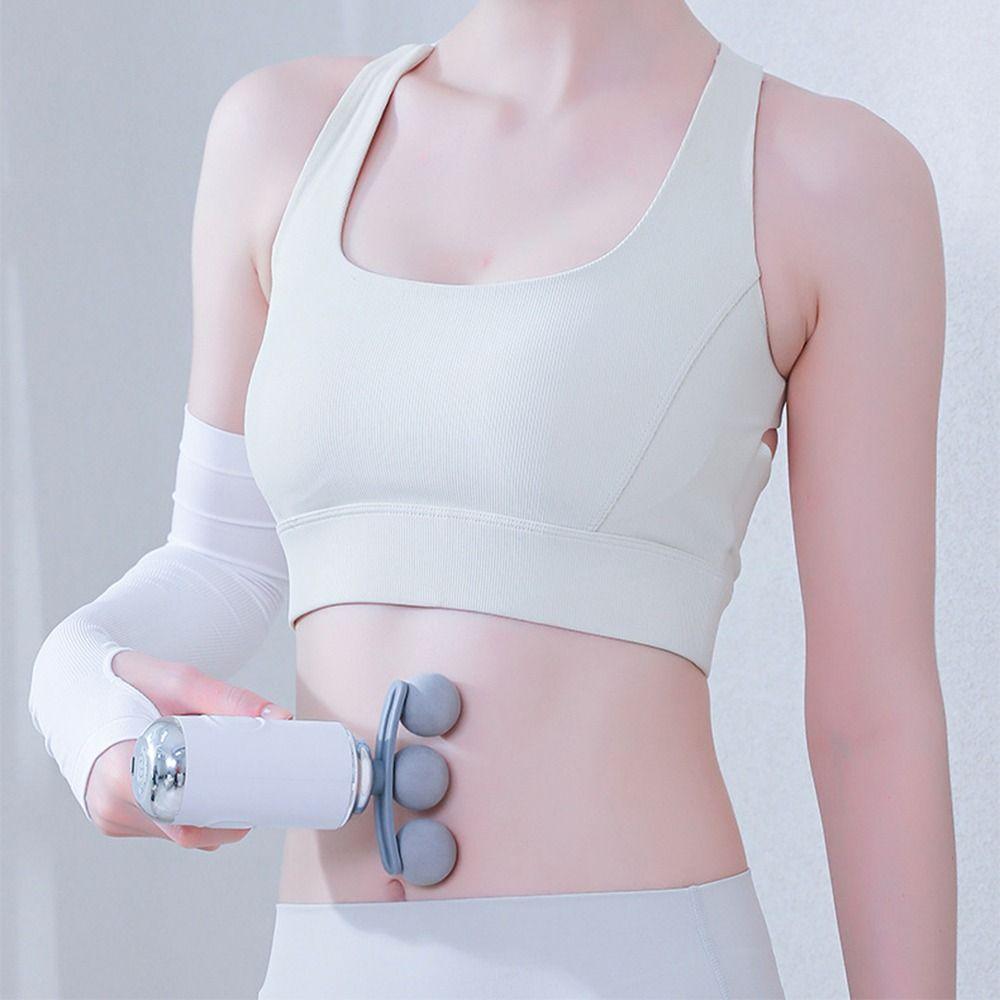 Multi Replaceable Headed Mini Electric Fascia Massager Wireless Electric Massager  Home Fitness