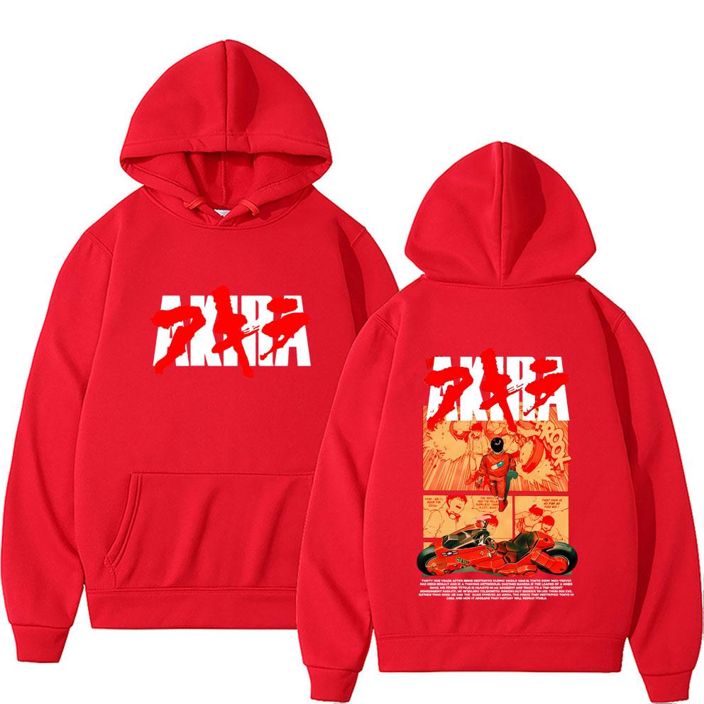 

Japanese Science Fiction Cartoon Movie Anime Akira Shotaro Kaneda Graphic Hoodie Men Women Oversized Pullover Sweatshirt 3XL