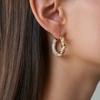 Fashion Stainless Steel Twisted Twist Earrings Prevent Allergy Minimalist Versatile Temperament Jewelry