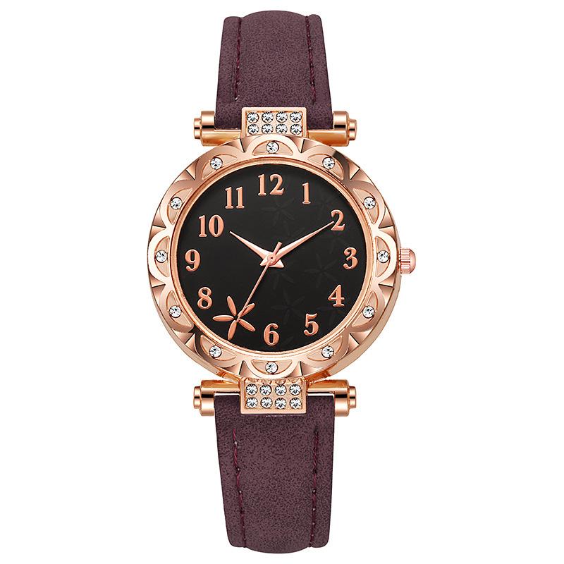 Pinduoduo Starfish Dial Ladies Quartz Watch with Shein Leather Strap