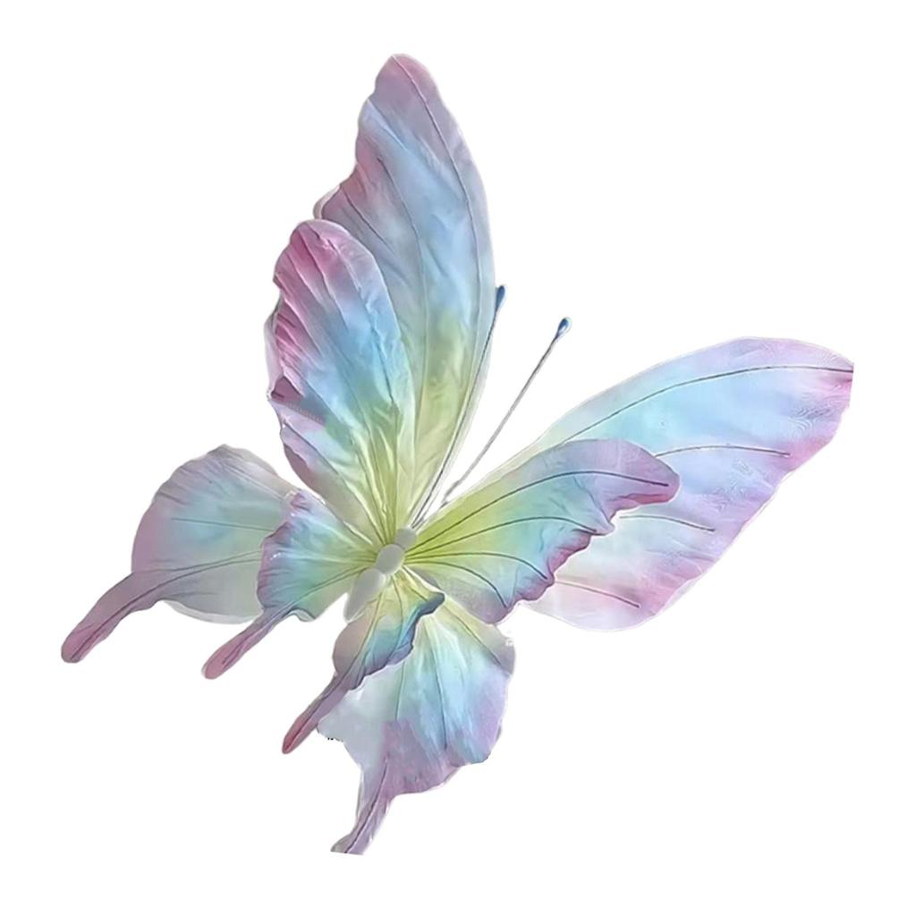 Giant Gauze Fake Butterfly Artificial for Wedding Bedroom Birthday 40cm