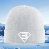 Letter inside diamond shape emblem Men Women Unisex Knitted Hat Beanie Pullover Cap Winter Thermal Warm Christmas Outdoor Cyclin
