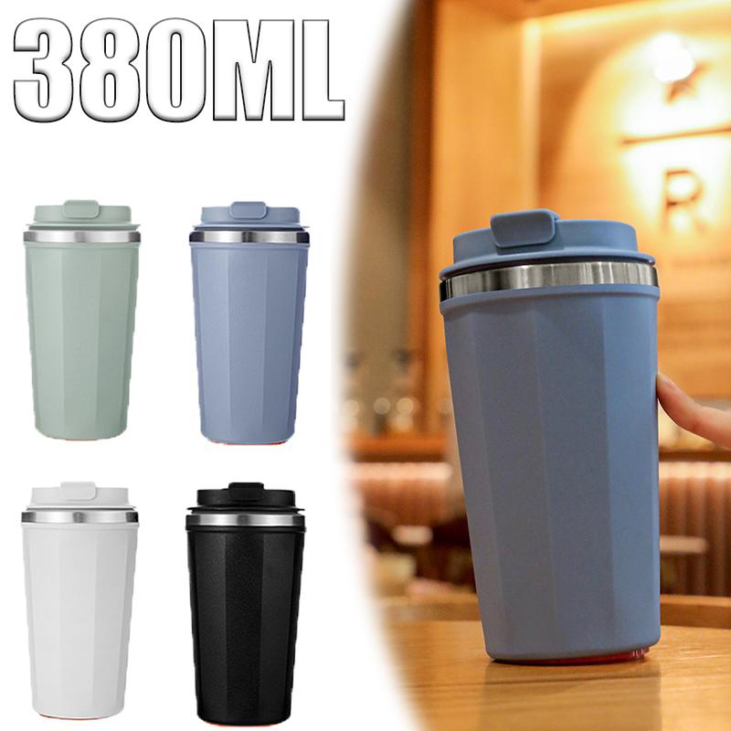 Coffee Mug Car Thermos Mug 380ML Travel Thermo Cup for Tea Water Coffee Double Stainless Steel