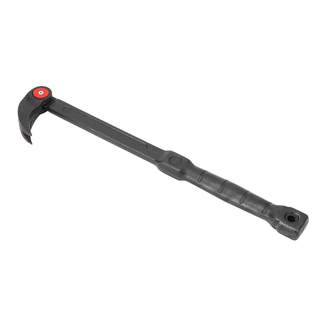 14in Rolling Head Pry Bar Cr V Steel Multifunctional Ratchet Tire Wrecking Bar for Automotive Repair