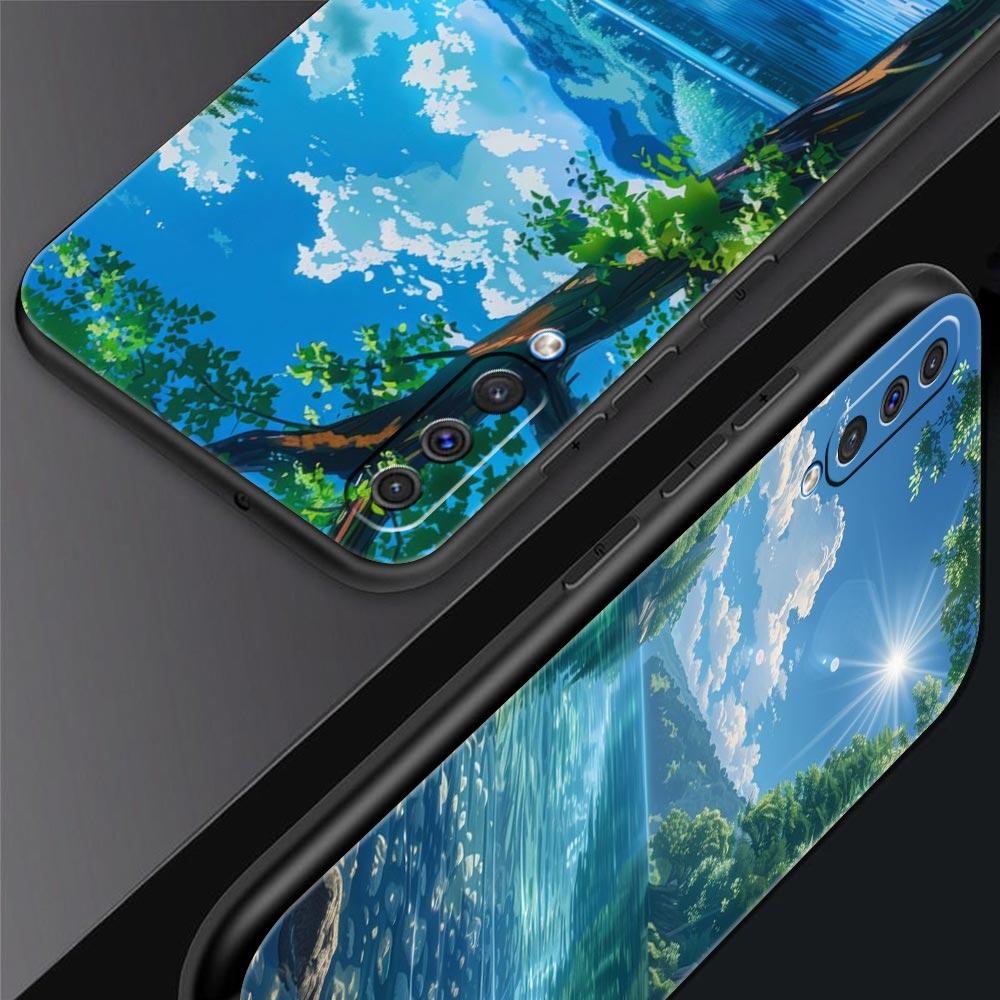 Phone Case Japanese Anime Landscape Art For Samsung A24 A12 A14 A16 A32 A50 A70 A20E A20S A22 A34 A54 A42 A52 5G A04s A06 Cover