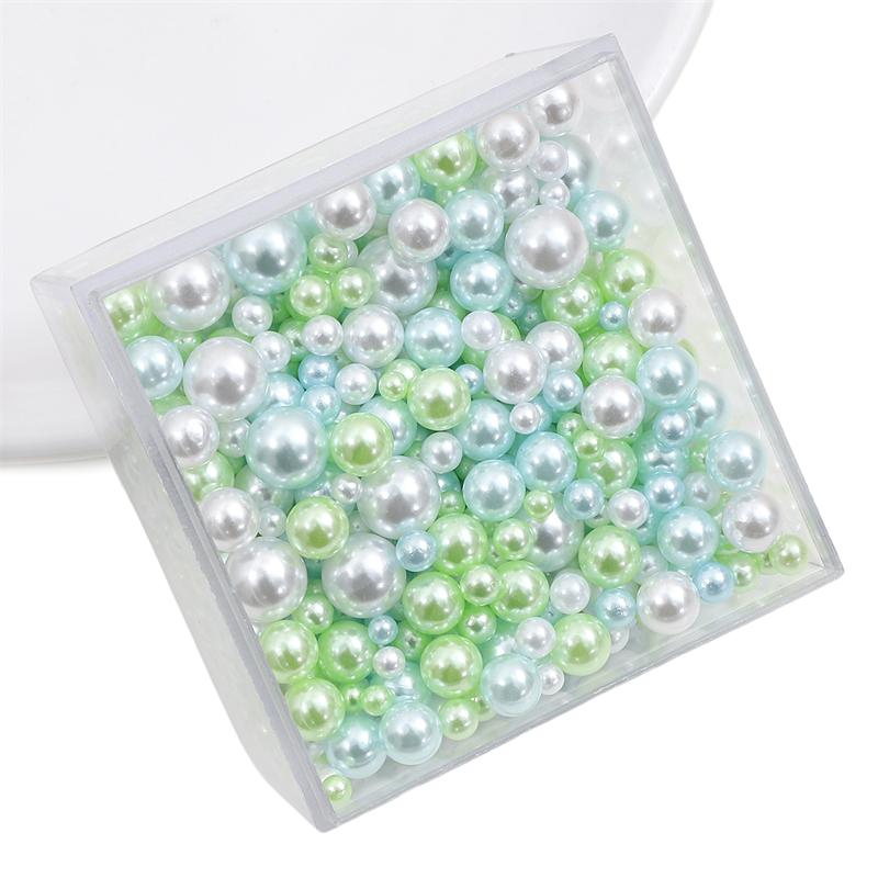 

3-8 мм 10/50 г случайные смешанные жемчужные бусины без отверстий, круглые бусины из АБС-пластика для рукоделия, изготовления ювелирных изделий 3-8mm 10g