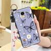 Oil Painting Anti-dust Phone Case For Samsung Galaxy J6 2018/SM-J600F Back Cover Wristband Fashion Design Kickstand Ring