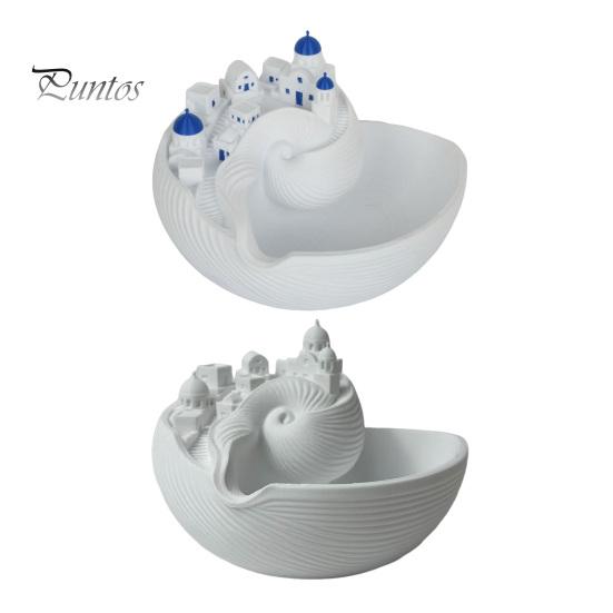 Santorini Inspired Desk Organizer Santorinistyle Catchall Bowl, Catch All Tray Organizer, Greek Island Desktop Decor, Shell Elegant Ring And Bracelet