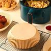 100/50pcs Disposable Paper Non Stick Air Fryer Baking Paper 16cm Round Air Fryer Paper Inner Lining Paper Kitchen Accessories