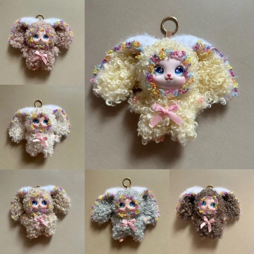 Ornaments Rabbit Doll Figures Bag Hanging Bunny Plush Doll Pendant  Backpack Decor
