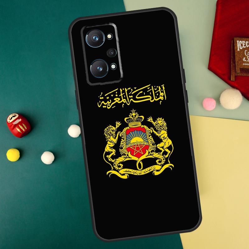 Morocco Flag Passport For Realme GT7 Pro 15 13 10 11 12 14 Pro Plus C55 C71 C75 C67 C63 C61 C53 C35 C65 GT6 Case